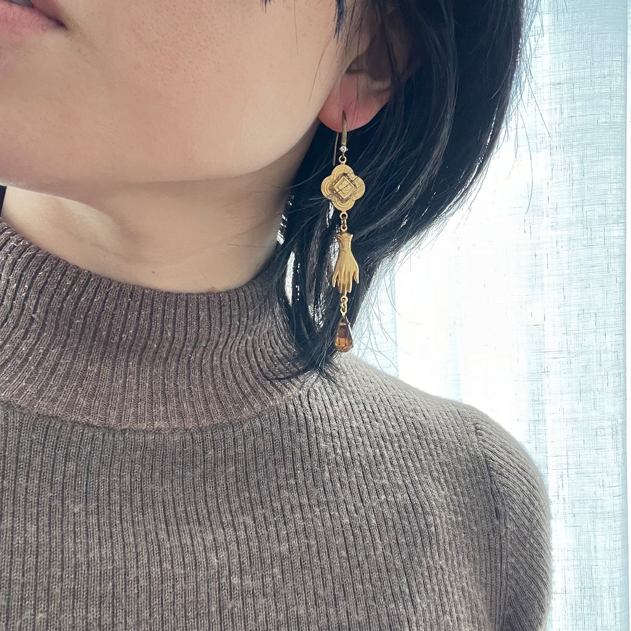 古代のエレガンス10】ピアス/イヤリング/ヴィンテージ/真鍮 | Notonly 