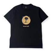 mont-bell モンベル ベアー デザイン 半袖 Tシャツ XS/ブラック メンズ アウトドア #1114477