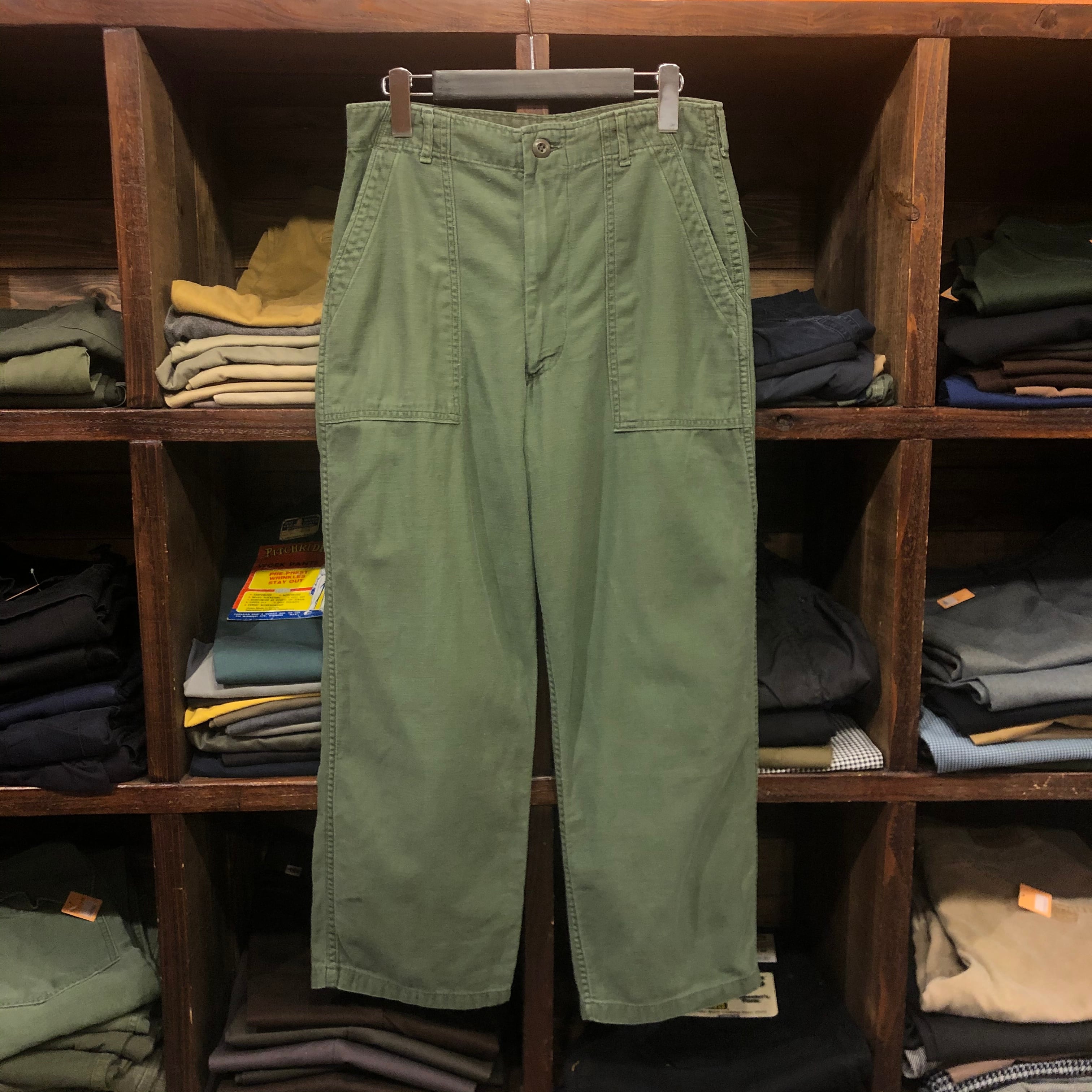 70s US ARMY UTILITY PANTS ベイカーパンツ ミリタリー-