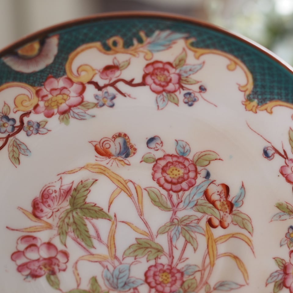 希少フランスアンティーク サルグミンヌ ミントン215 ソーサー F2