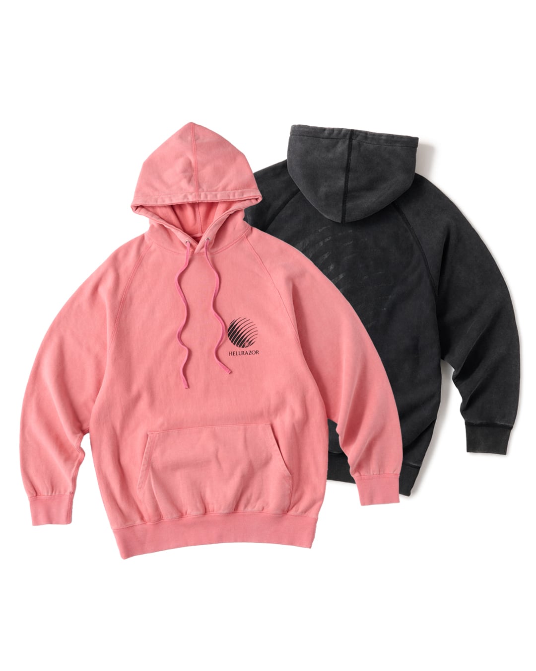 HELLRAZOR|LOGO GARMENT DYE HOODIE -2Color- "送料無料"