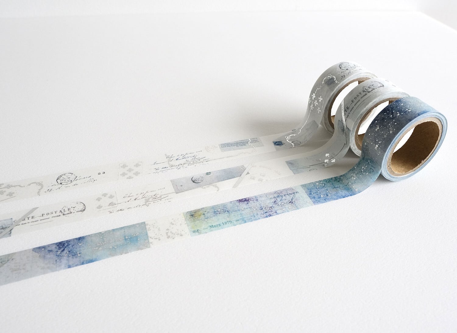 hana　ヨハク　メモ帳限定マステ　箔押しマステ　フレークシールノベルティ ヨハク 箔押しマスキングテープ アンドロメダ YH-004 | hacohalu 紙