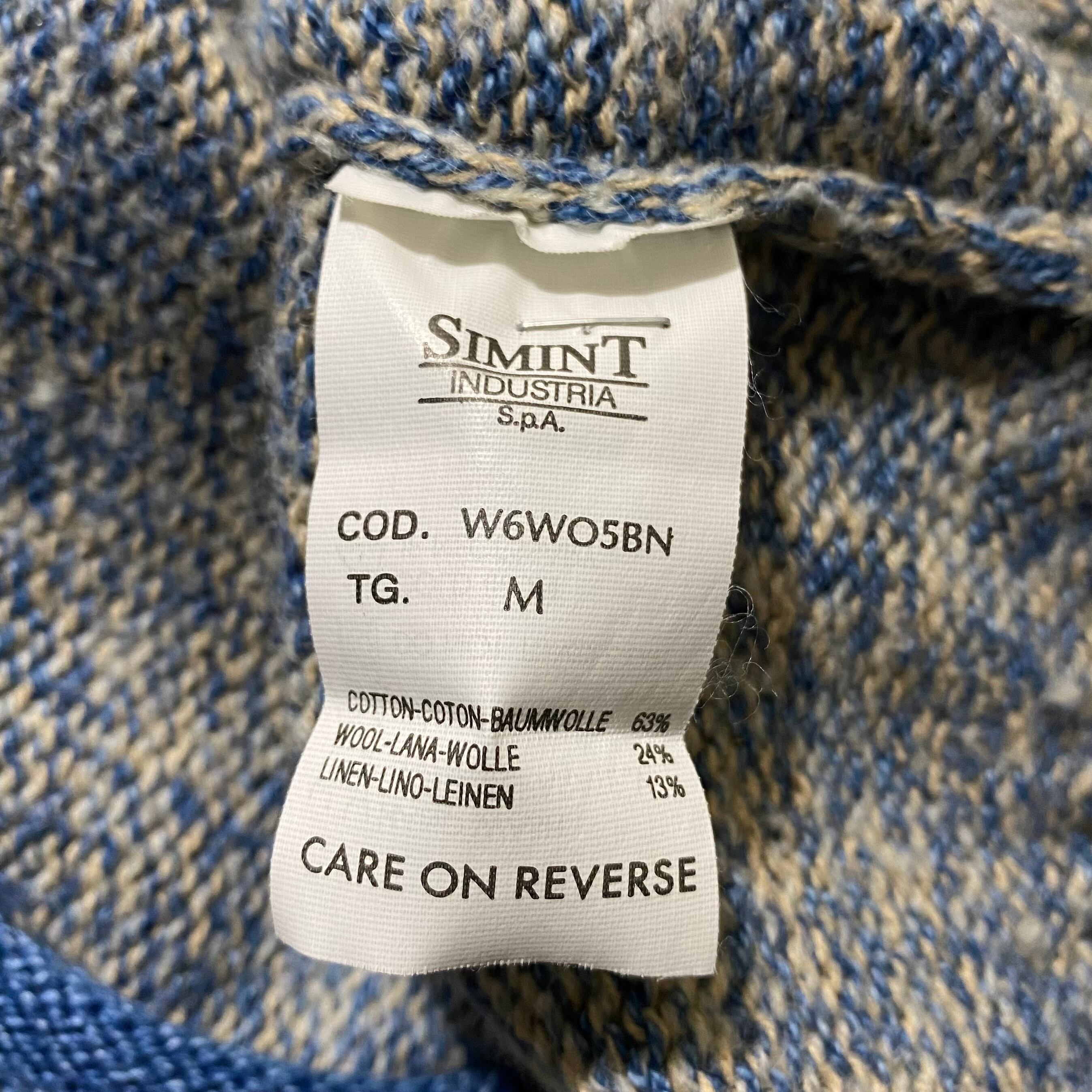 vintage ARMANI JEANS blue melange knit cardigan | NOIR ONLINE