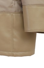 CLANE VEGAN LEATHER SWITCHING OVER JACKET