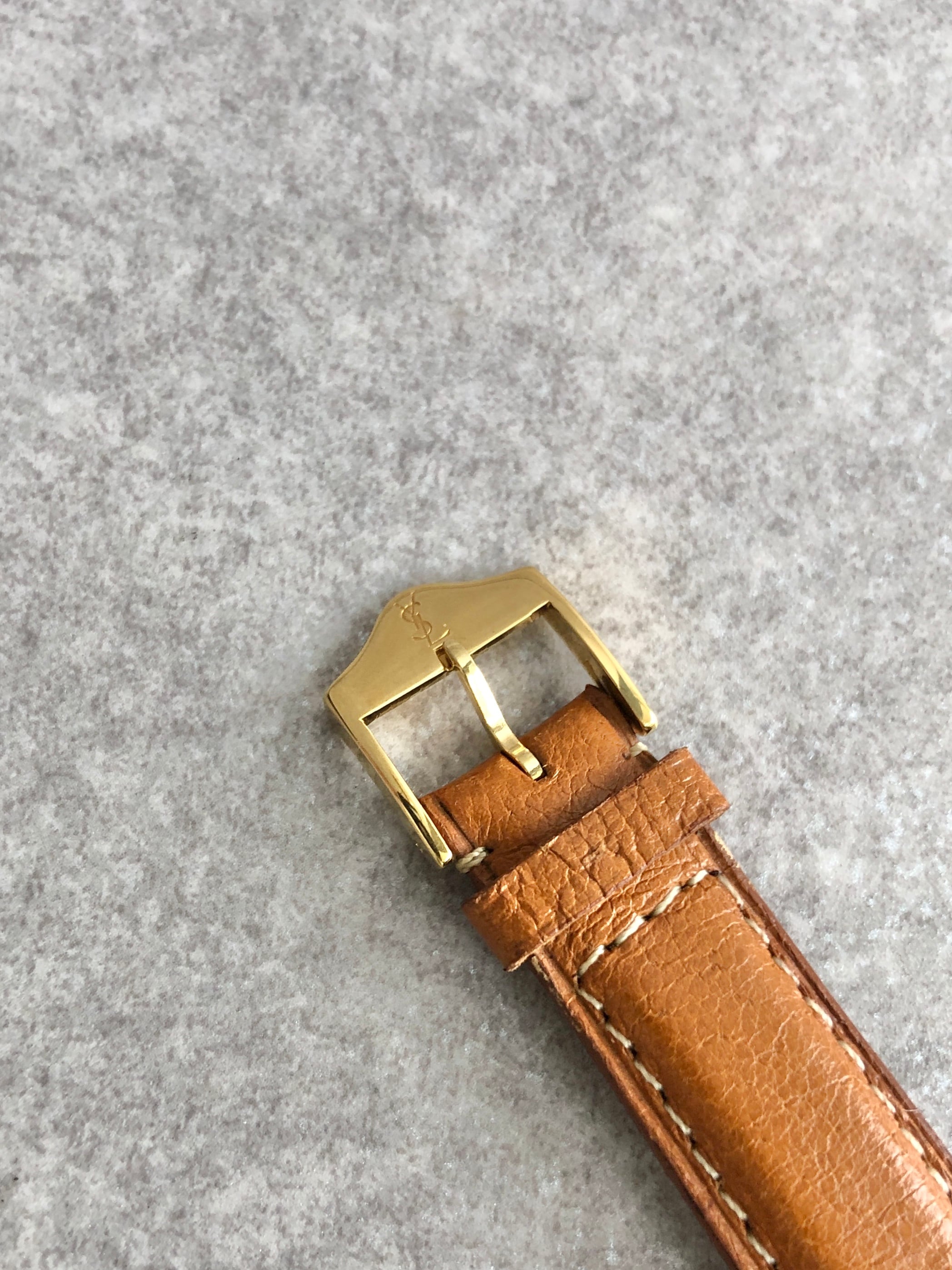 Yves Saint Laurent イヴ・サンローラン 腕時計 ゴールド ブラウン YSL