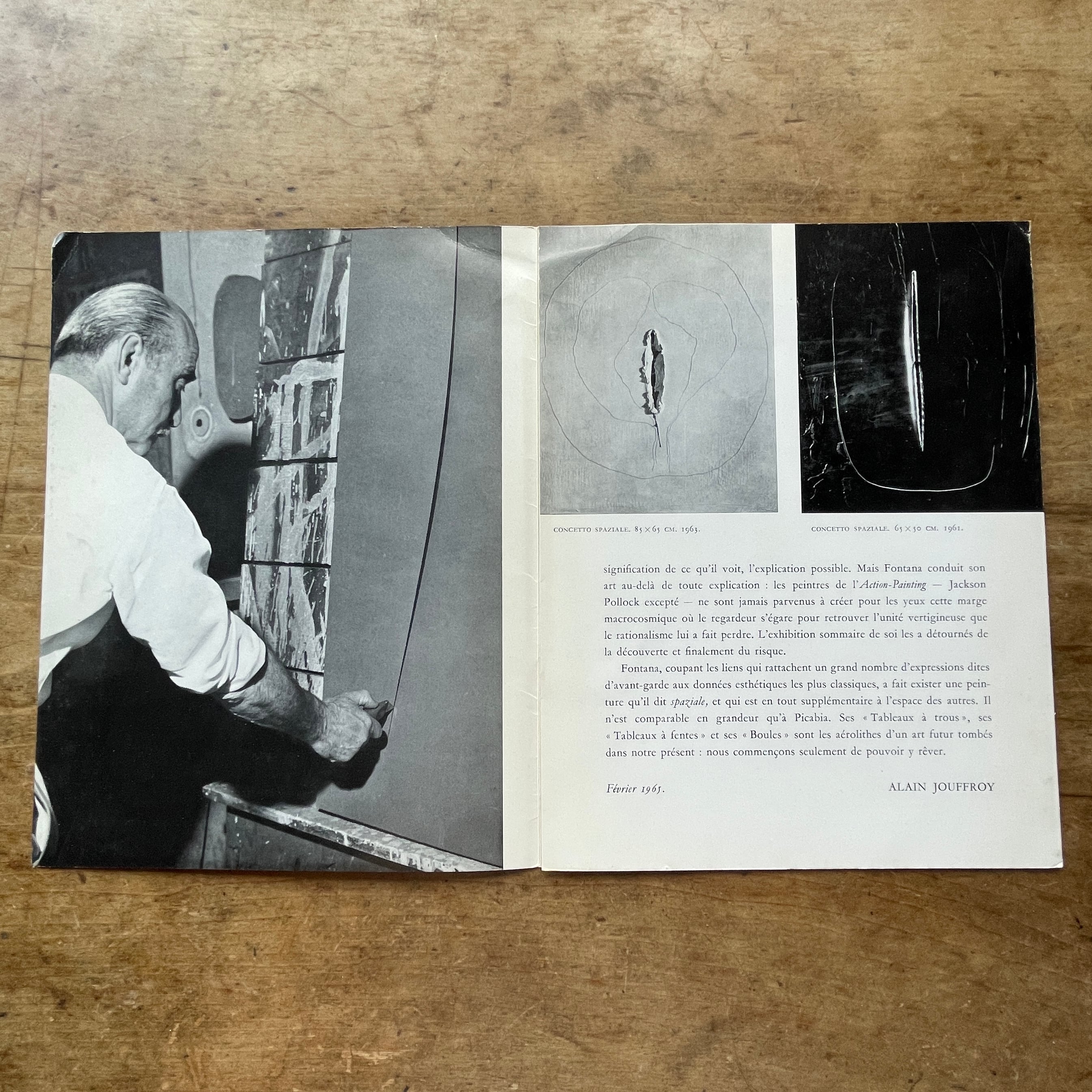 絶版パンフレット】ルーチョ・フォンタナ Lucio Fontana CONCETTI