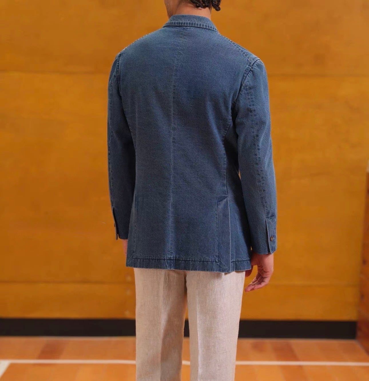 デニムテーラードダブルジャケット | Wide Range