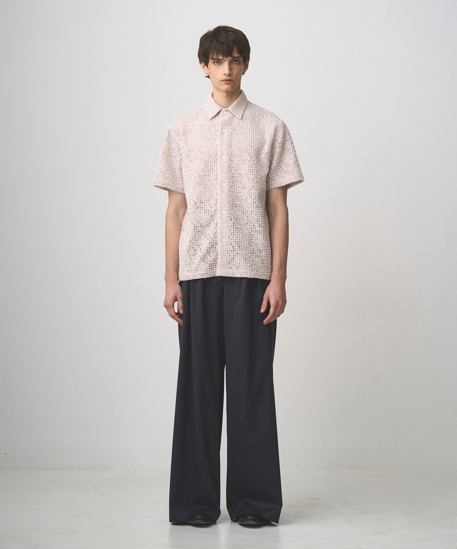 juha -FEATHER LACE S/S SHIRS- / 0230704-2 / ユハ フェザーレース