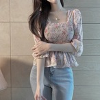 Floral Print Chiffon Blouse