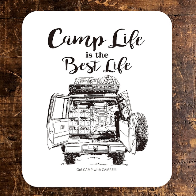 CAMPS STICKER 【Camp Life is the Best Life】ランドクルーザー70