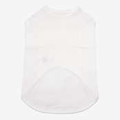 PET HALF SLEEVE T WHITE