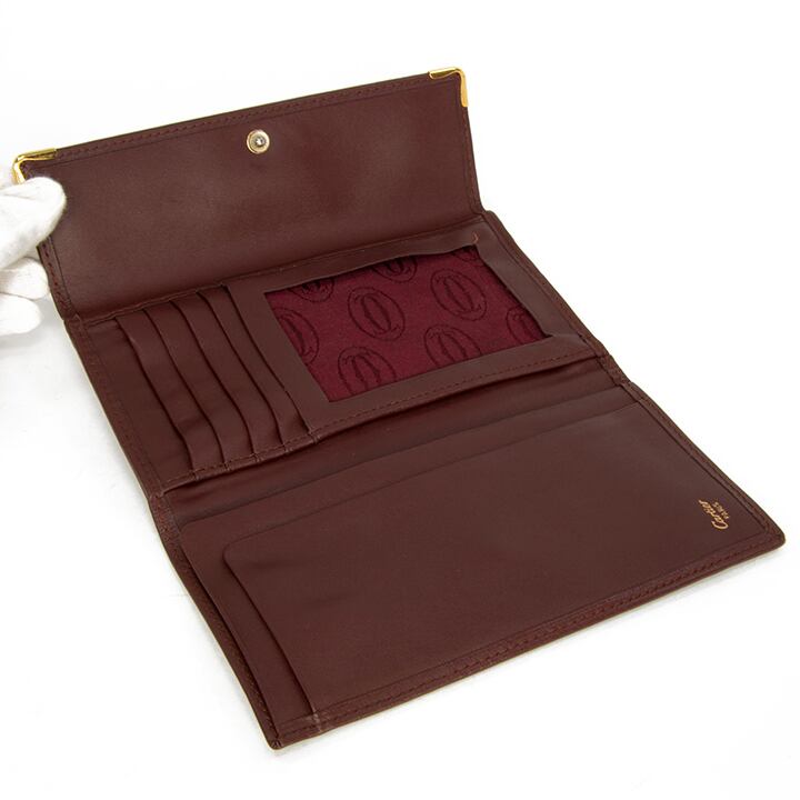 最終価格・送料無料・良品】Cartier・カルティエ・長財布・三