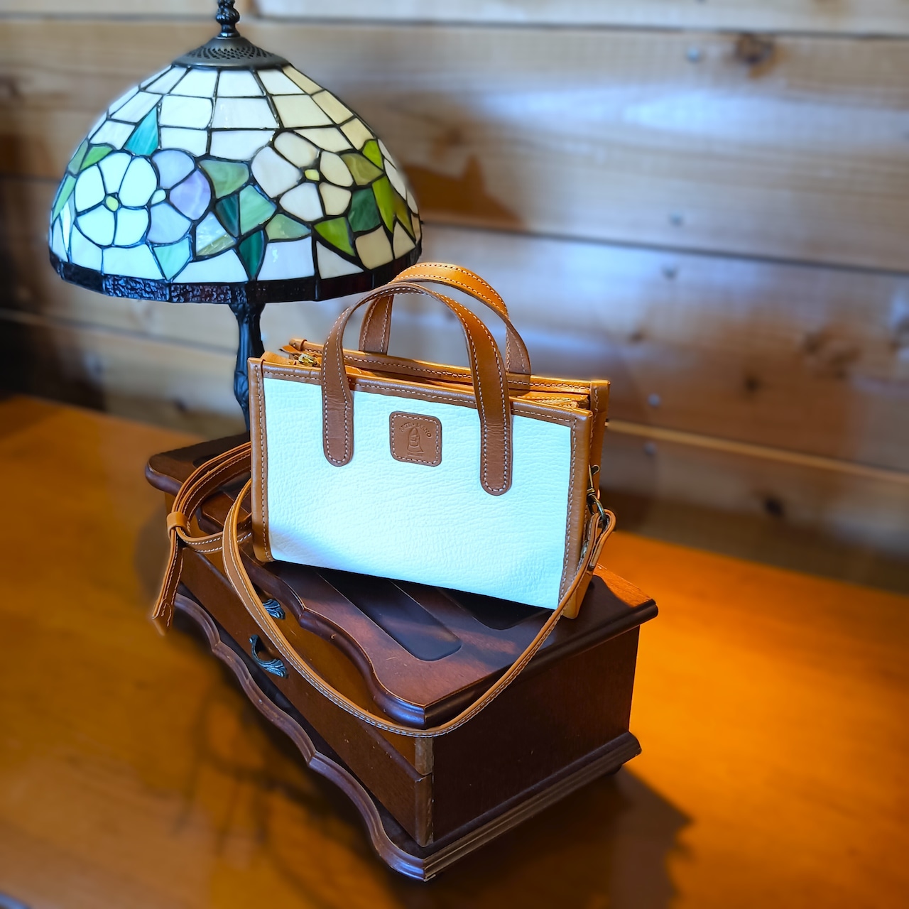 【希少】特別な価値ある「一点もの」鹿革・ミニトートバッグ・ボルサ【ジビエレザー】