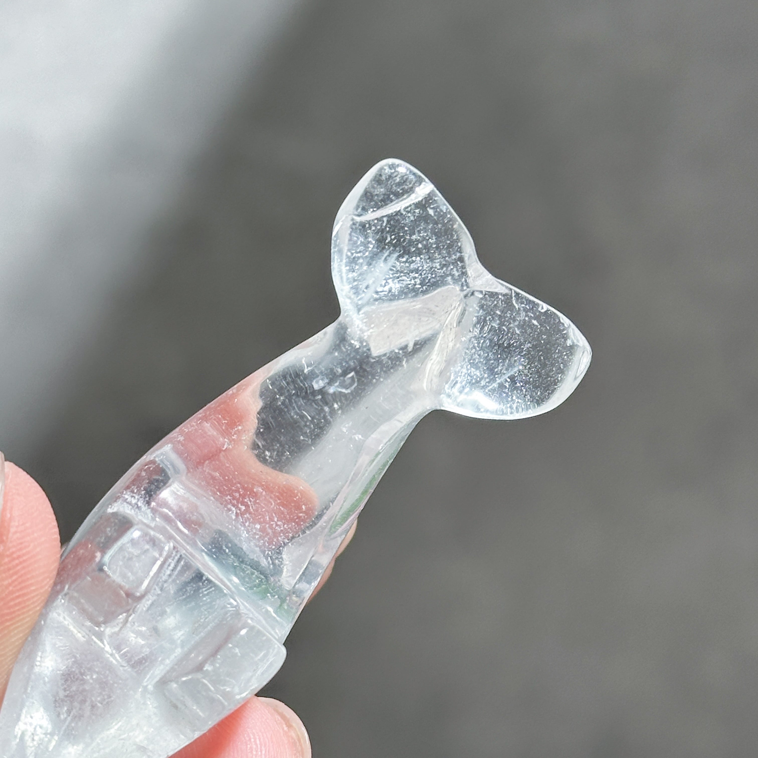 透明感◎クリアクォーツ ミニイルカ03◇Clear Quartz◇ 天然石・鉱物