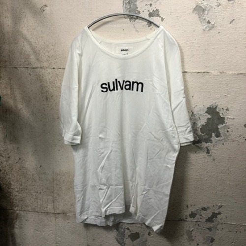 sulvam　サルバム　　ロゴプリントTシャツ　S　ホワイト　【表参道t10】