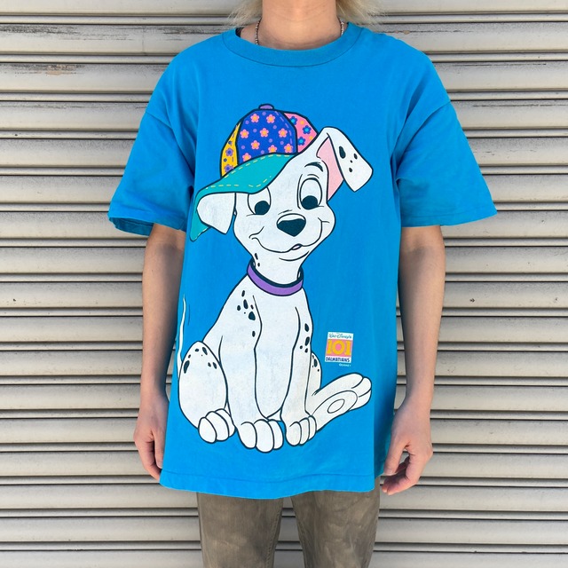 90s 101匹わんちゃん　ダルメシアンTシャツ　L ディズニーオフィシャル