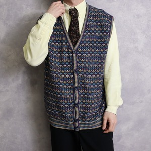 EURO special multi color pattern vest