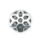 8mm ロゼット スタッド w/ ブラック ダイヤモンド：Good Art HLYWD グッド アート ハリウッド