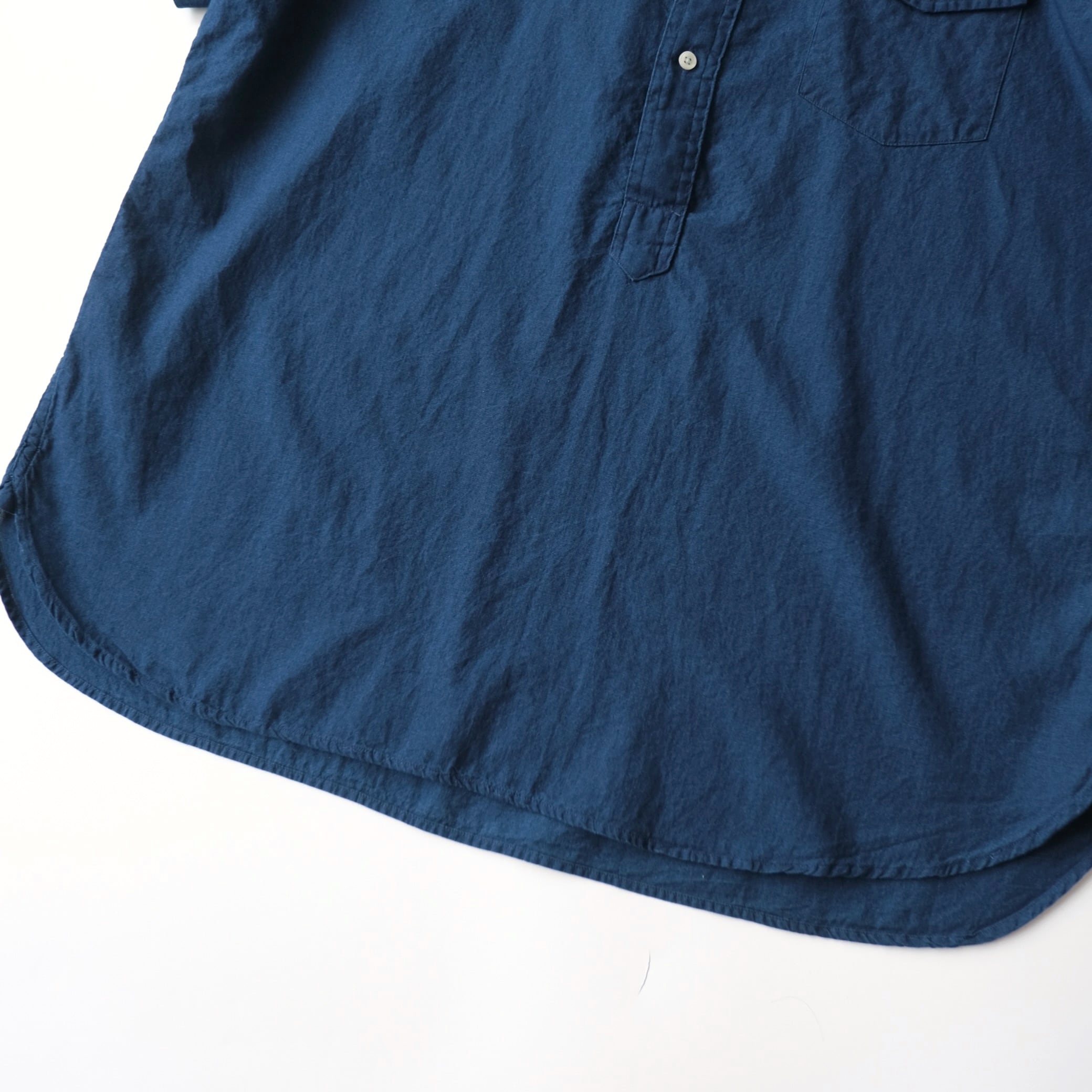 Ralph Lauren】S/S B.D Indigo Chambray Pullover Shirt XL | RE:FOUND
