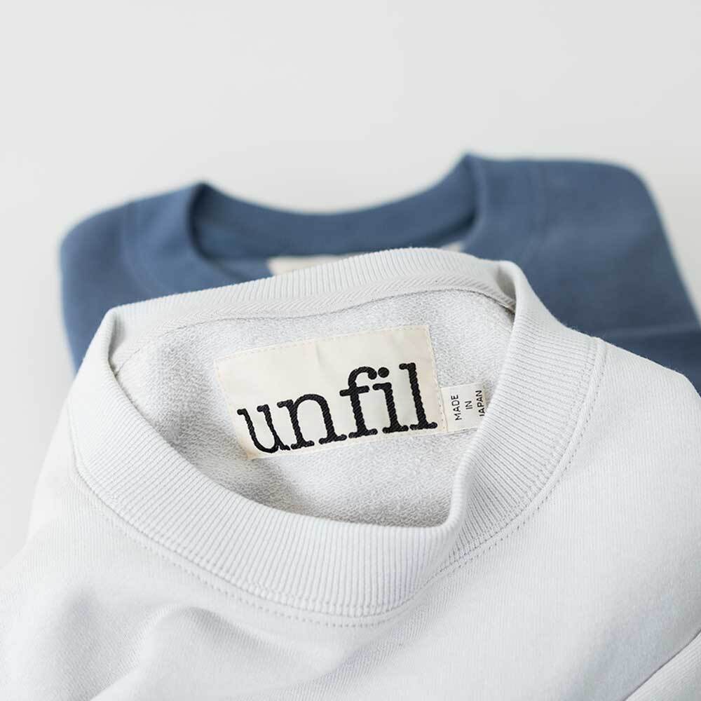 unfil ペーパー コットン スウェット unfil (アンフィル) cotton & paper terry sweatshirt / コットン