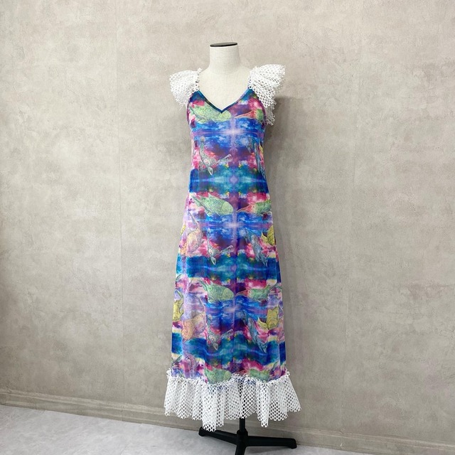 ※予約 Ruffle sheer Slip Dress【pays des fees】