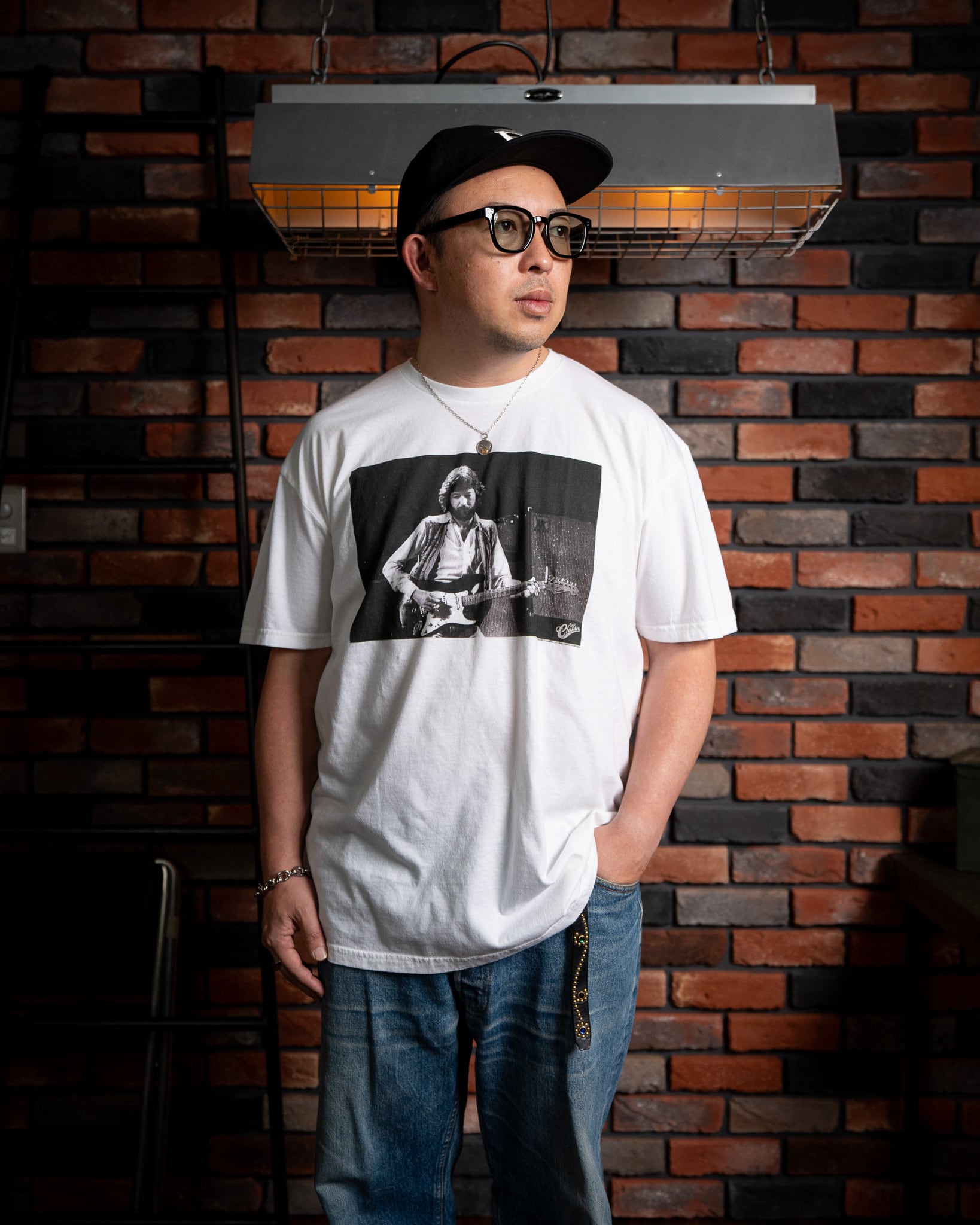 THRIFTY LOOK】ERIC CLAPTON TEE 新品 ユーズド加工 L XL エリック
