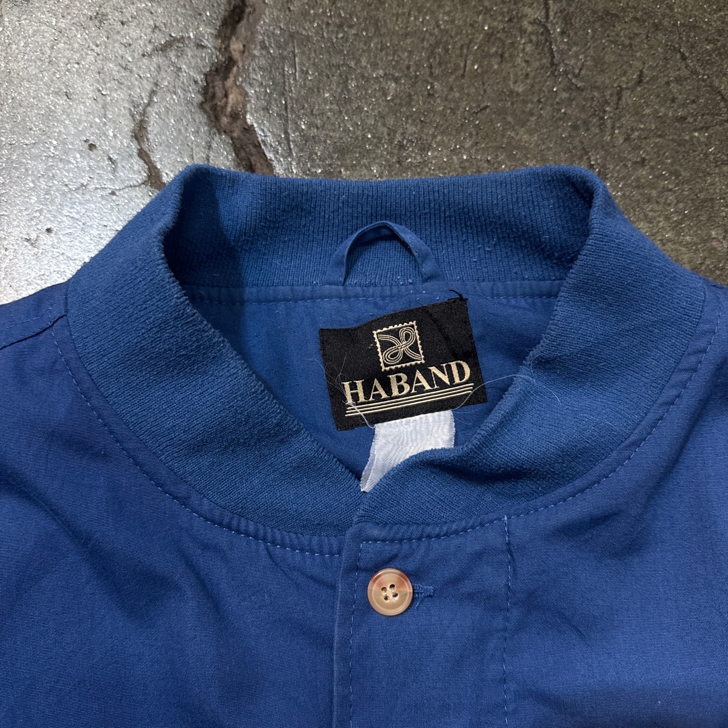 90s〜00s HABAND Cup Shoulder Jacket Derby Jacket Blue 90年代 00