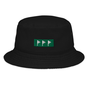 '3 FLAGs'  HAT (GRENN BAR logo)