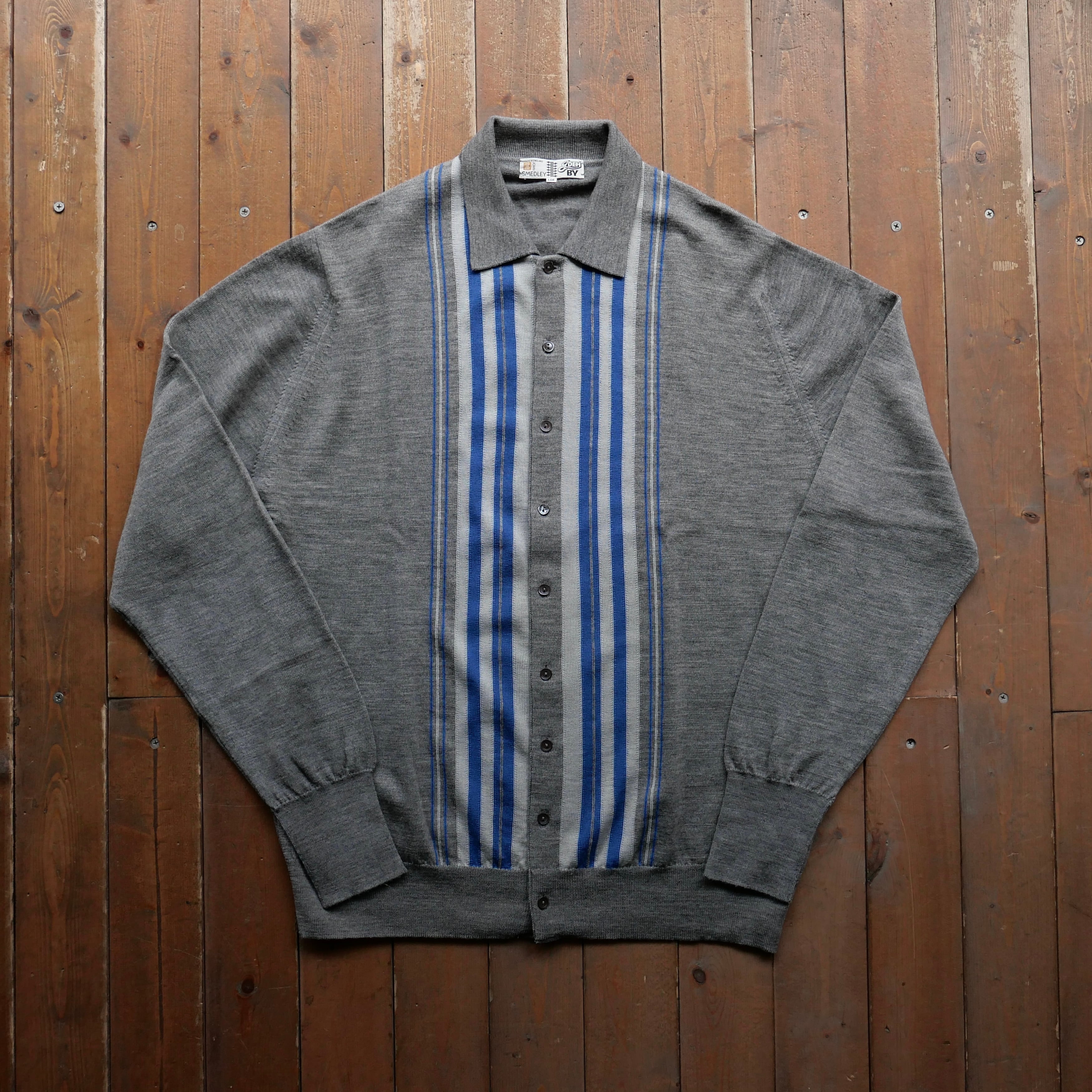 未使用 イギリス製 古着 90's ジョンスメドレー ハイゲージ カーディガン 90s JOHN SMEDLEY by GDEH CARDIGAN | safarionline