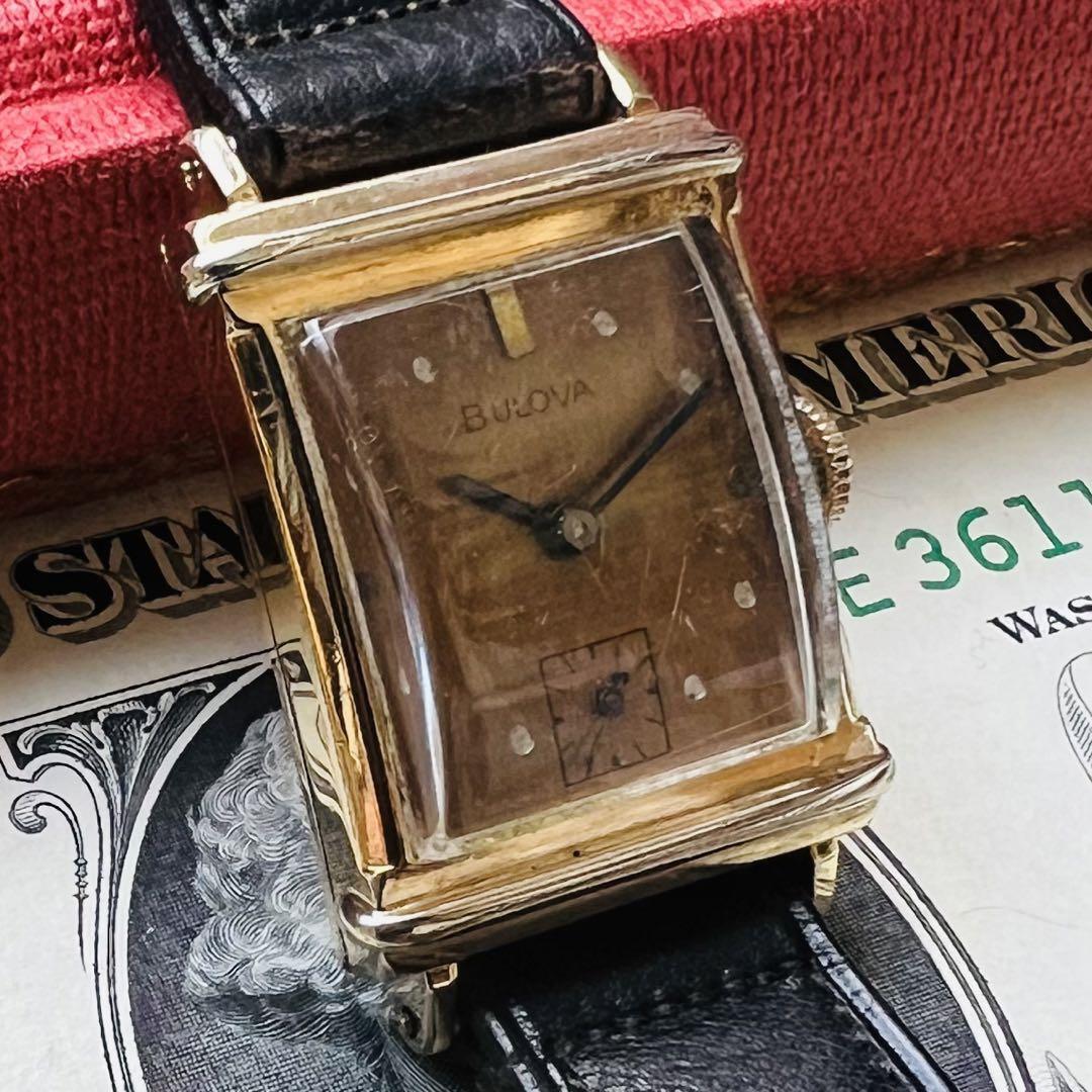 BULOVA ブローバ 1940年代 腕時計 動作良好 10k ゴールドフィルド 金