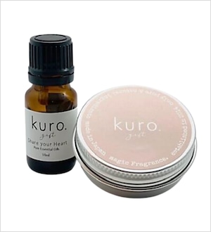 kuro.gift アロマオイル ＆ ディフューザー セット  Share your Heart