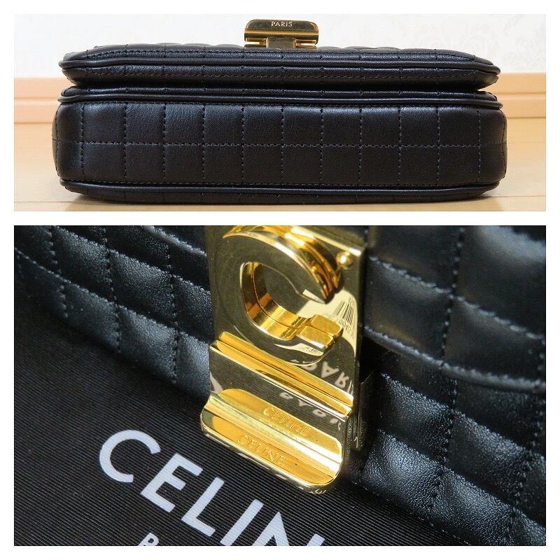 美品】CELINE セリーヌ C セー チェーン ショルダーバッグ