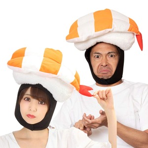 【在庫処分】クリアストーン(Clearstone) かぶりもん コスプレ ハロウィン かぶりもの えび寿司 ユニセックス オレンジ