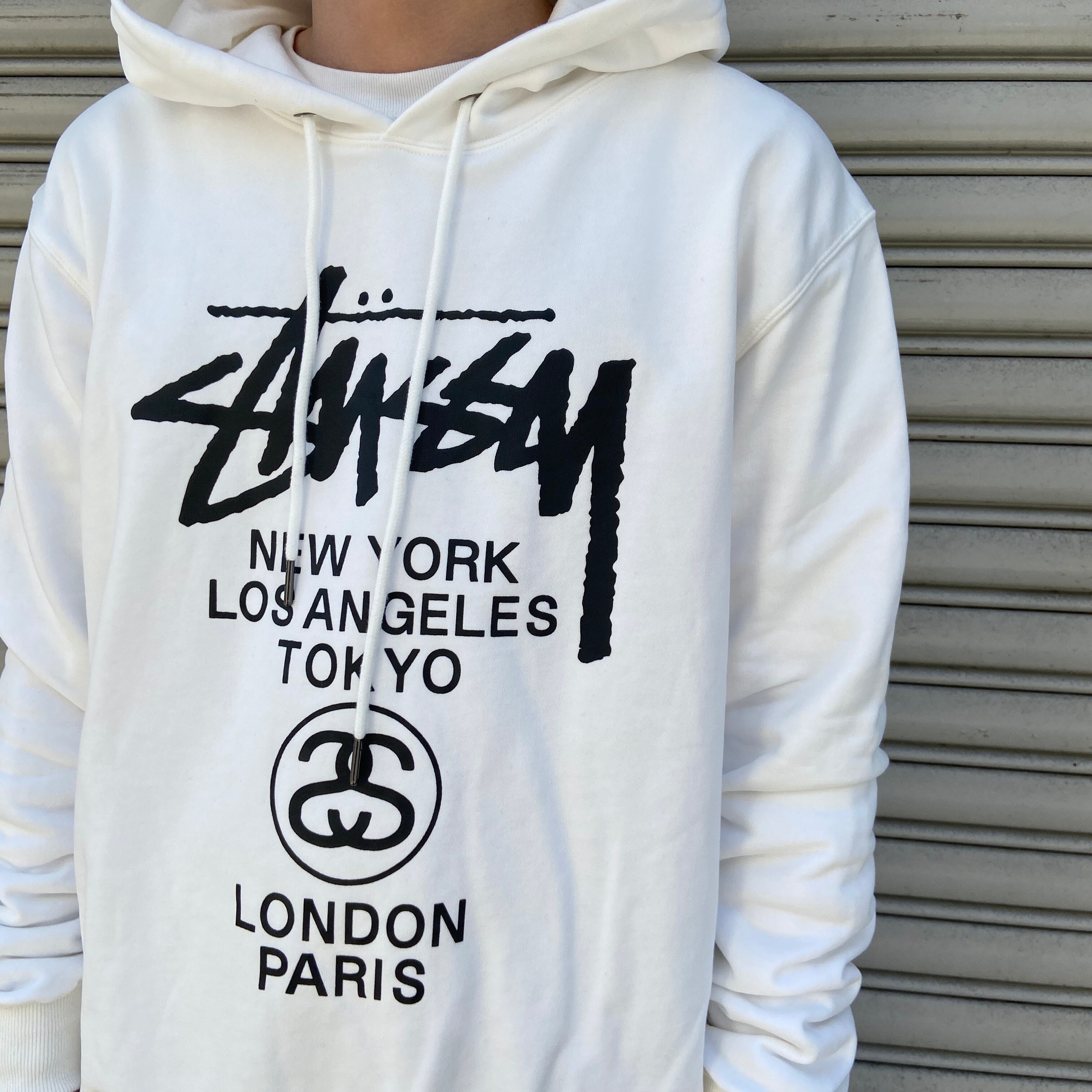 送料無料』Stussy ステューシー ワールドツアー グラフィックロゴ