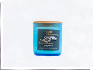 -PAPAYA- AMAMI BLUE SOY CANDLE　