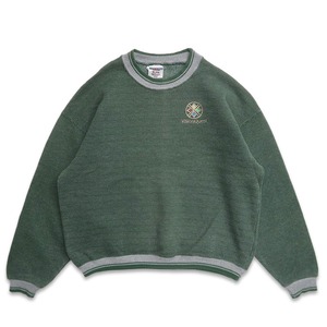古着 90年代～ JERZEES ジャージーズ 刺繍 サーマルスウェット トレーナー グリーン系 表記：L　gd408826n w60318
