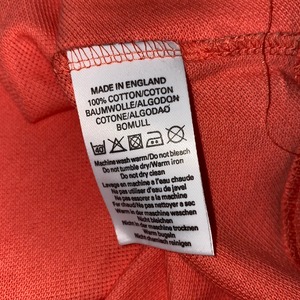 vintage BURBERRYS Made in England pink polo shirt