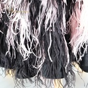 社交ダンス 衣装 Centini Alta Moda ドレス ワンピース スタンダード ブラック系 ピンク系 ホワイト系 黒 デモ 競技 ファー 毛 羽 ダンス パーティ 発表会 高級感 ふわふわ 華やか 上品 大人 キラキラ