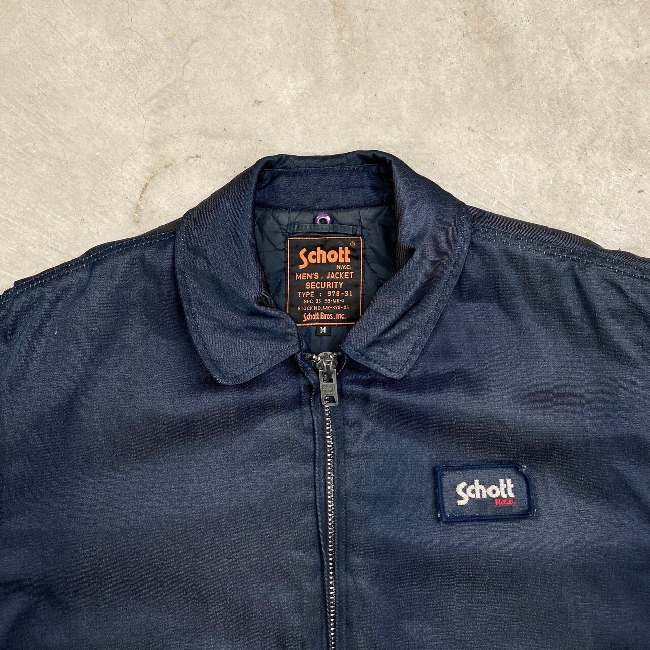 90年代 Schott ショット セキュリティージャケット TYPE: 978-31 