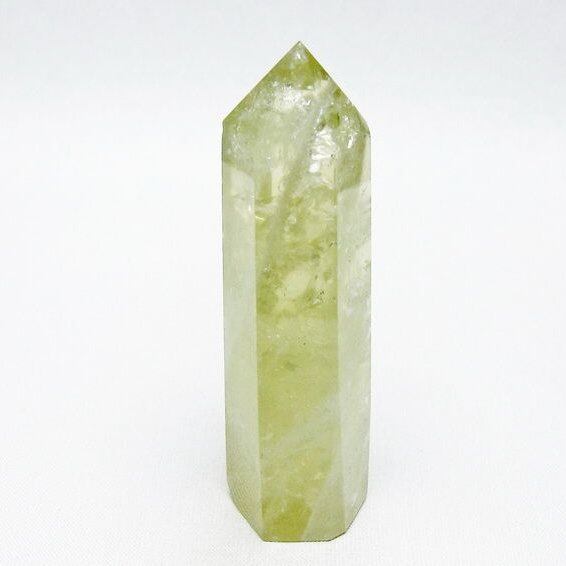 シトリンクォーツ 六角柱 シトリン ポイント 置物 一点物 142-10172