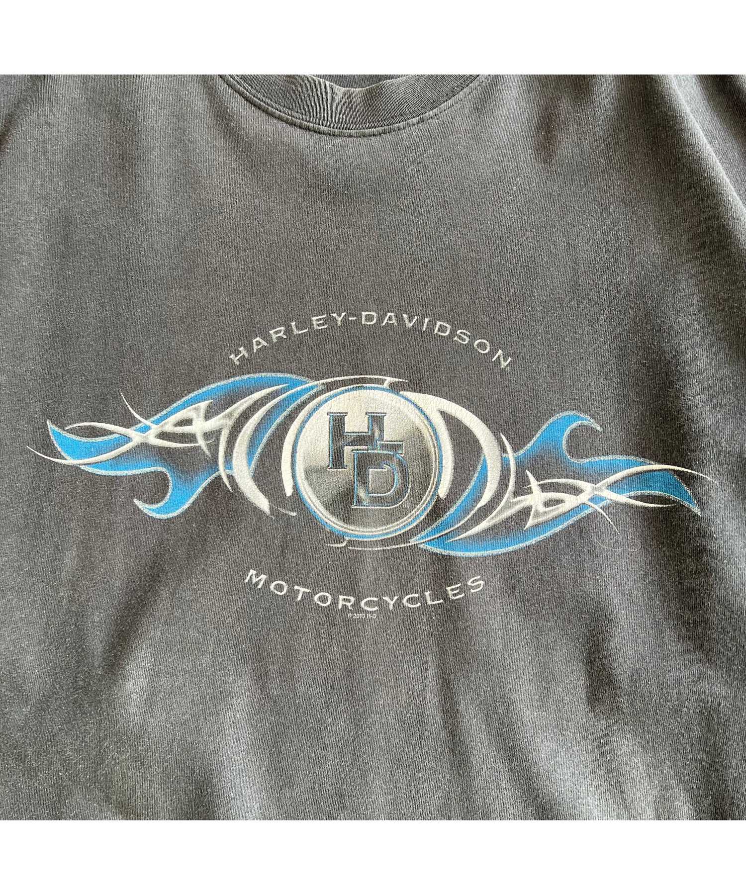 00's Harley-Davidson ロングスリーブTシャツ メンズL/XL ブラック