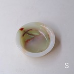 グリーンなまるいジュエリートレイ