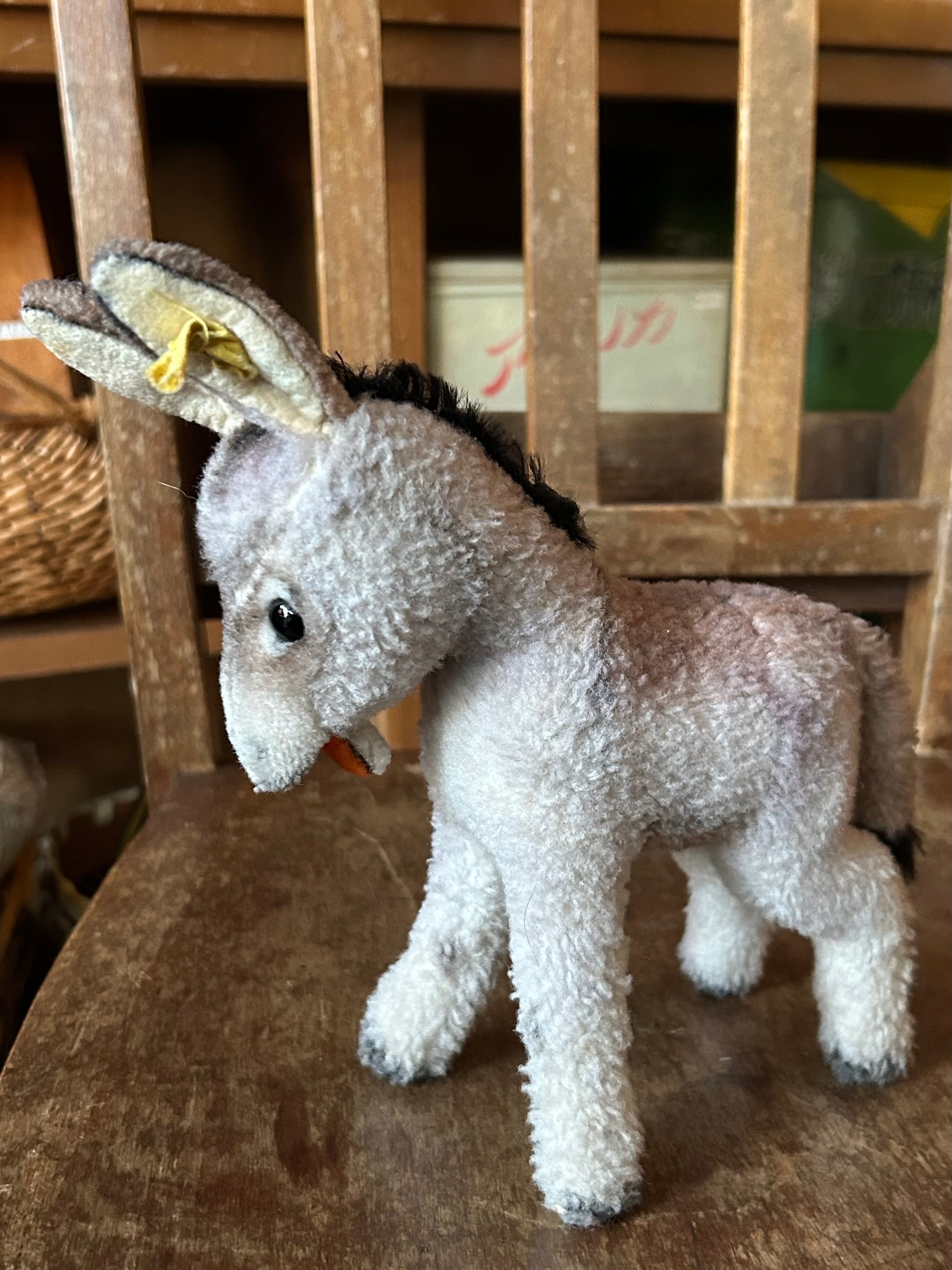 ドイツ製 ヴィンテージ Steiff シュタイフ ロバ Grissy グリッシー