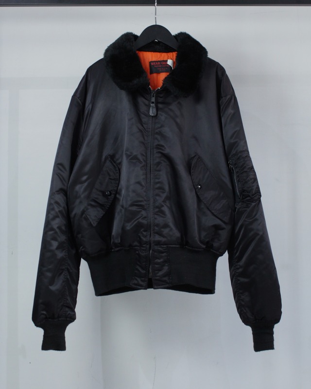 【Caka BLACK】80's Made in USA B-15 Type Vintage Flight Jacket