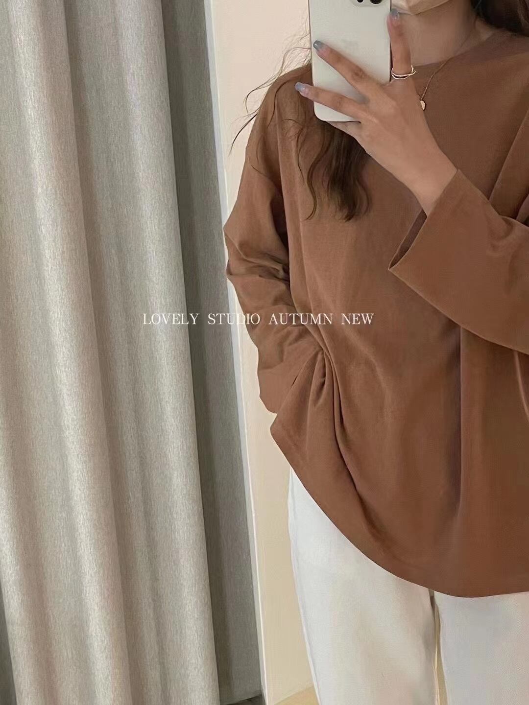 シンプルオーバーロンT   AJ2085-217