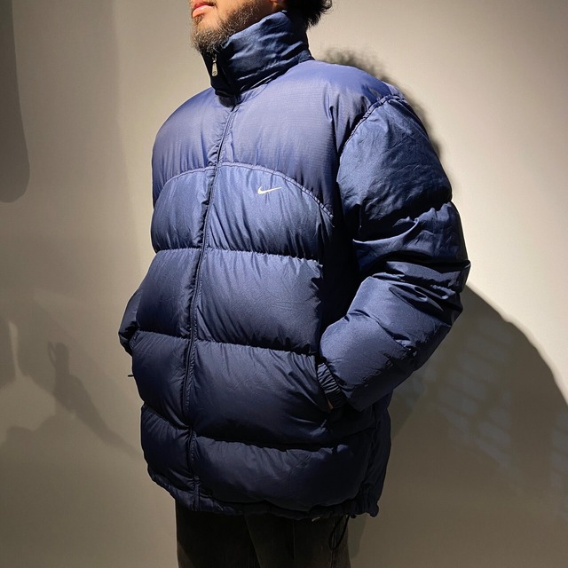 00s NIKE ダウンジャケット ネイビー 肉厚 短丈 y2k テック系 美品 