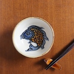 やちむん 陶眞窯 3寸鉢 魚紋 Yachimun Bowl 9cm Fish  #175