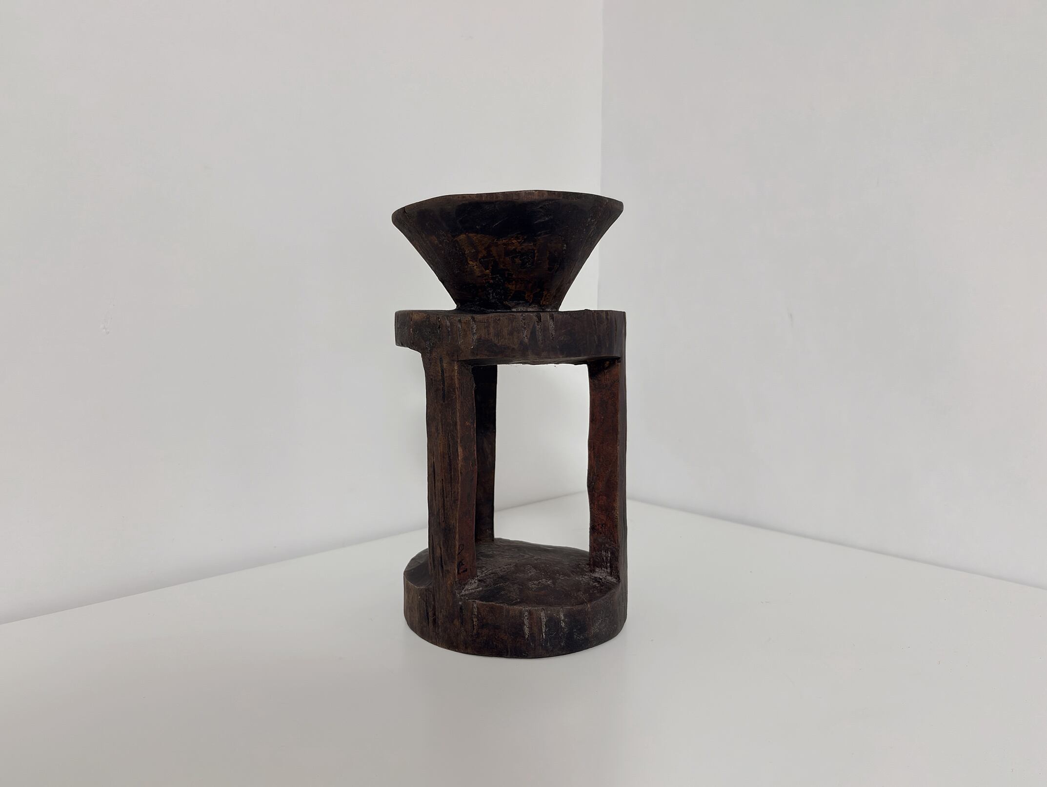 エチオピア 木製 コーヒーテーブル スツール Medium