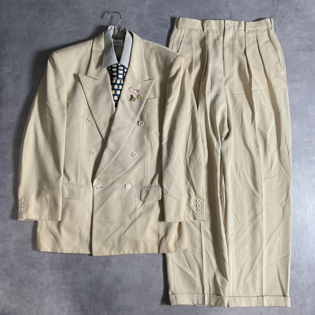 80s-90s スーツ ダブル セットアップ成人式vol.150 vintage