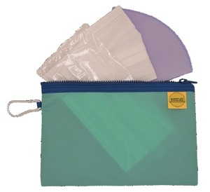 [バイオパッカー] 制菌 抗菌 防臭 マスクケース ポーチ (グリーン) 携帯用 工房 手作り 日本製 エコパッケージ MX-0001-102